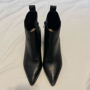 Emerson Stacked Heel Leather Booties